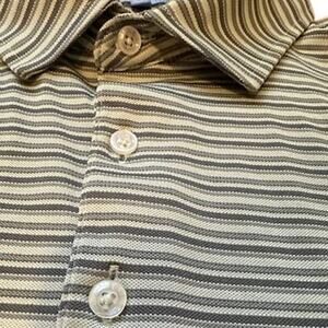 GenTeal Green Stripe Performance Polo Men's Size XL